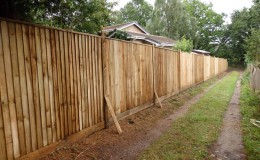 large-close-board-fence-installation