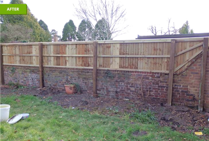Horsham fencing installation after - March 2015